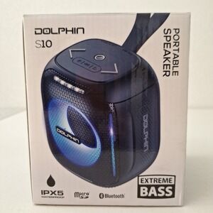NEW SEALED Dolphin‎ Clip S10 Portable Waterproof Bluetooth Speaker HD USB Bass